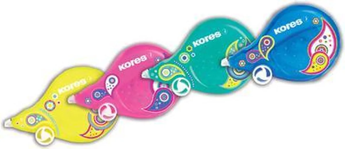 wegwerp correctieroller 'Scooter Paisley', assorti de Kores en Blanc – photo produit