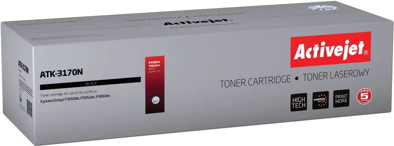 ActiveJet ATK-3170N Toner voor Kyocera-printer; Kyocera TK-3170 vervanging; Opperste; 15500 pagina's; de Kyocera en Noir – photo produit