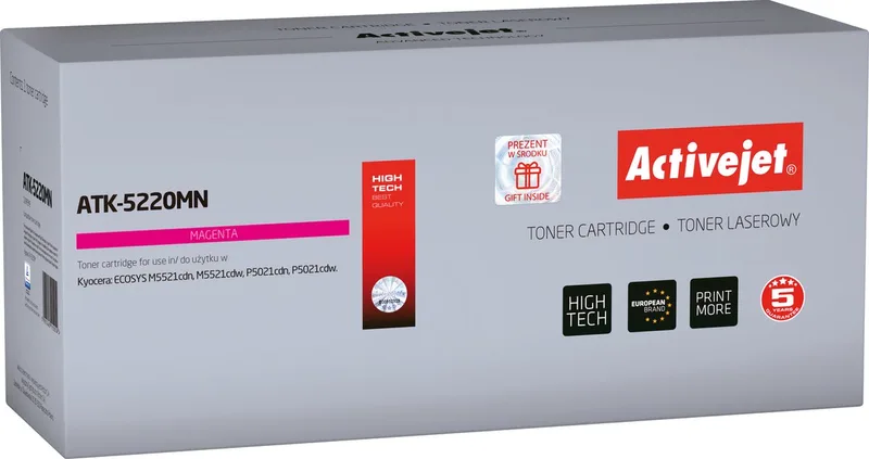 ActiveJet ATK-5230BN Toner voor Kyocera-printer; Kyocera TK-5230K vervanging; Opperste; 2600 pagina's; zwart. de Kyocera en Magenta – photo produit