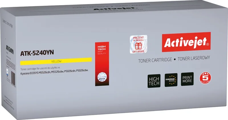 ActiveJet ATK-5270CN Toner voor Kyocera-printer; Kyocera TK-5270C vervanging; Opperste; 6000 pagina's; cyaan. de Kyocera en Jaune – photo produit