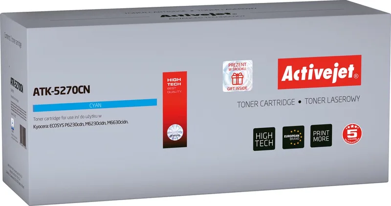 ActiveJet ATK-5270YN Toner voor Kyocera-printer; Kyocera TK-5270Y vervanging; Opperste; 6000 pagina's; by Kyocera in Yellow – product photo