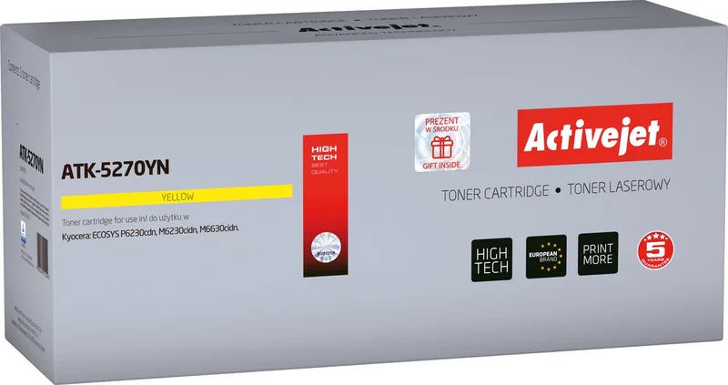 ActiveJet ATK-5280MN toner voor Kyocera-printer; Kyocera TK-5280M vervanging; Opperste; 11000 pagina's; magenta. by Kyocera in Yellow – product photo