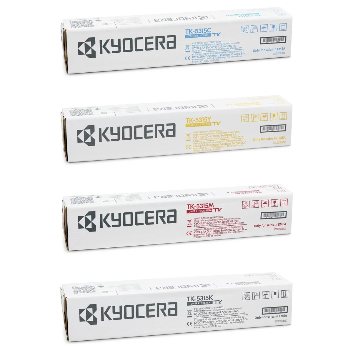 Original TK-5315 Toner 4er Set - BK/C/M/Y - 24.000/18.000 Seiten von Kyocera – Produktfoto