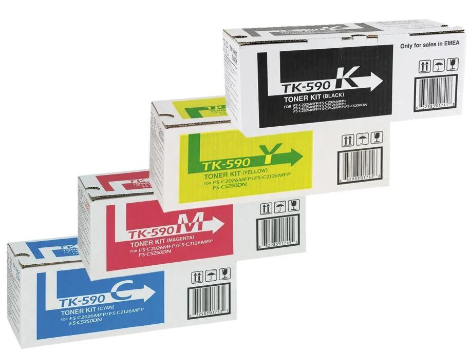 Original TK-590 Toner - 4er Multipack von Kyocera – Produktfoto