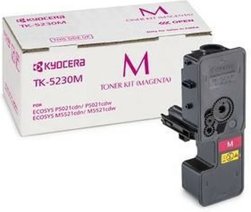 TK-5230M - Tonercartridge - 1 stuk - Origineel från Kyocera i Magenta – produktbild
