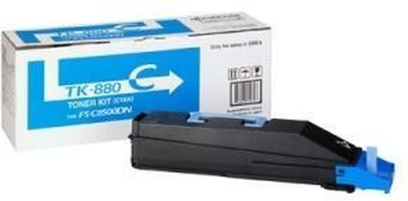 TK-880C - Tonercartridge - 1 stuk - Origineel - Cyaan de Kyocera en Zie titel – photo produit