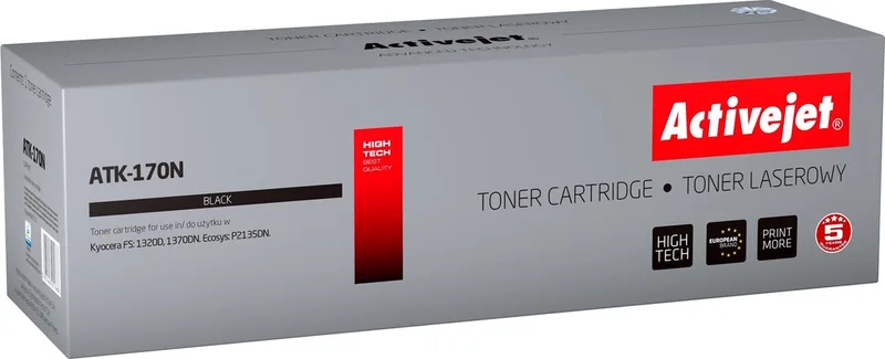 Toner Activejet ATK-170N (replacement Kyocera TK-170; Supreme; 7 200 pages; Black) by Kyocera in Black – product photo