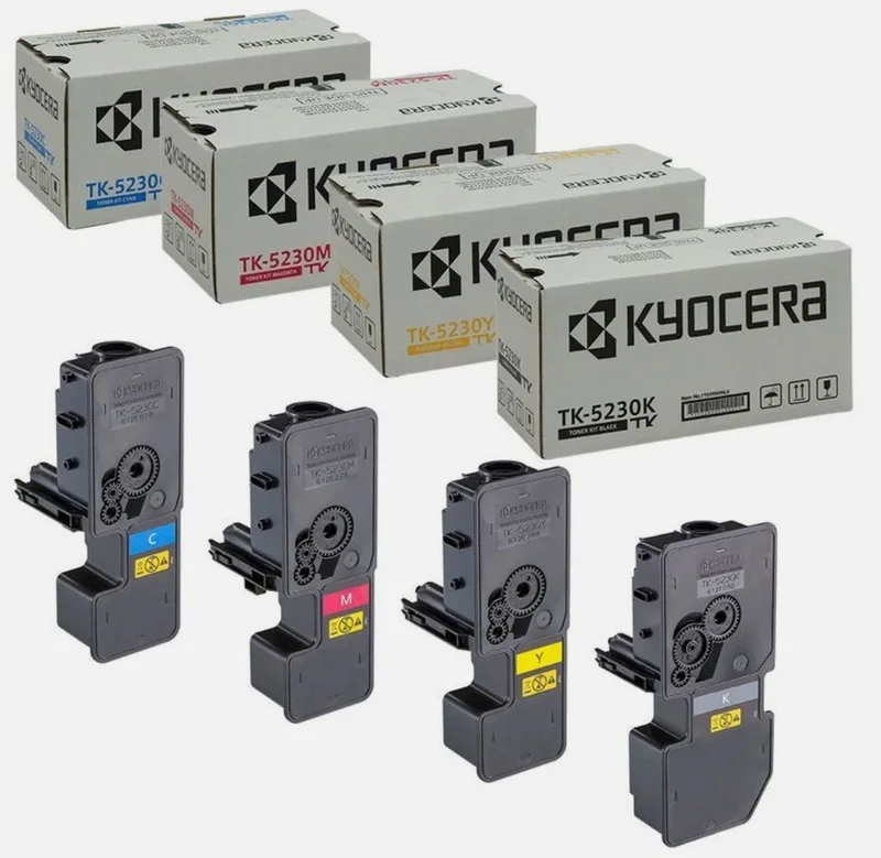 Tonerpatrone Original Kyocera TK-5230 Toner Set P5021cdn P5021cdw M5521cdn M5521cdw, (Set, Toner-Set), Original Toner de Kyocera – photo produit