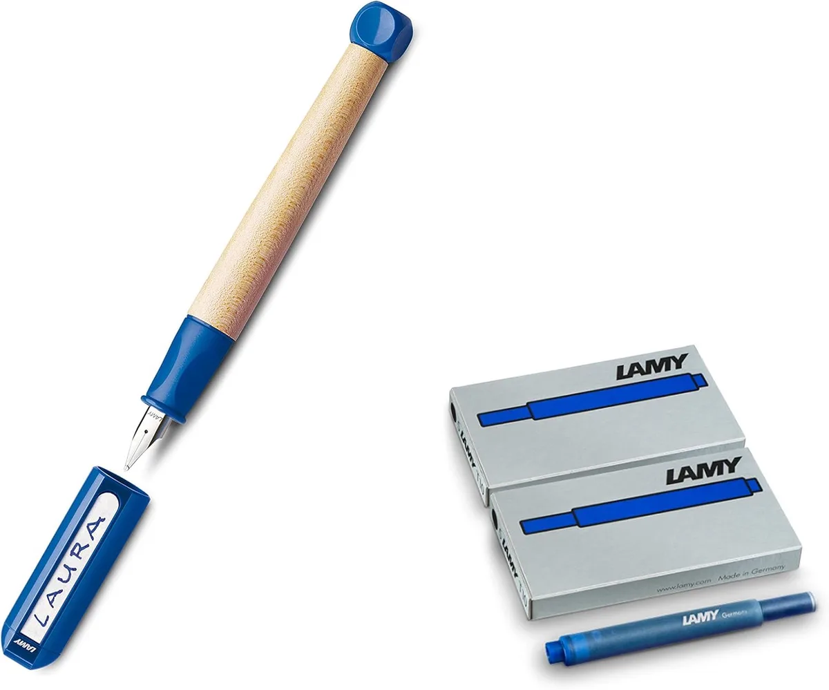 ABC Vulpen Blauw - Leren Schrijven met Maple Hout de Lamy – photo produit