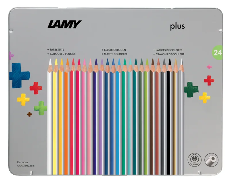 Dreikant-Buntstifte plus, 24er Metalletui by Lamy – product photo