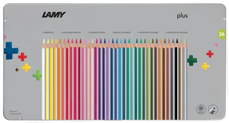 Dreikant-Buntstifte plus, 36er Metalletui by Lamy – product photo