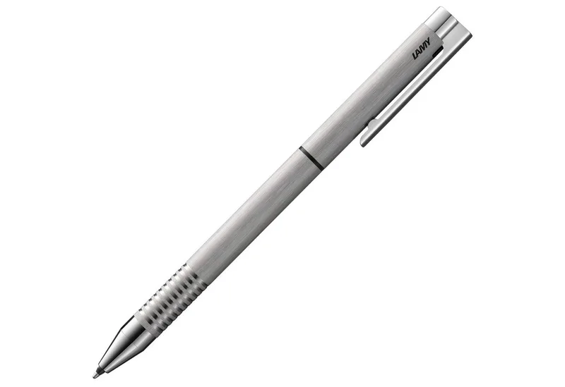 Kugelschreiber LAMY logo brushed twin pen Druckbleistift und Kugelschreiber Metallgeh by Lamy in Silver – product photo