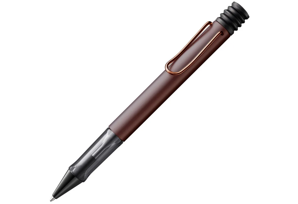 Kugelschreiber LAMY Lx marron Kugelschreiber Griff Alu Gehäuse leicht Großraummine M von Lamy in Braun – Produktfoto