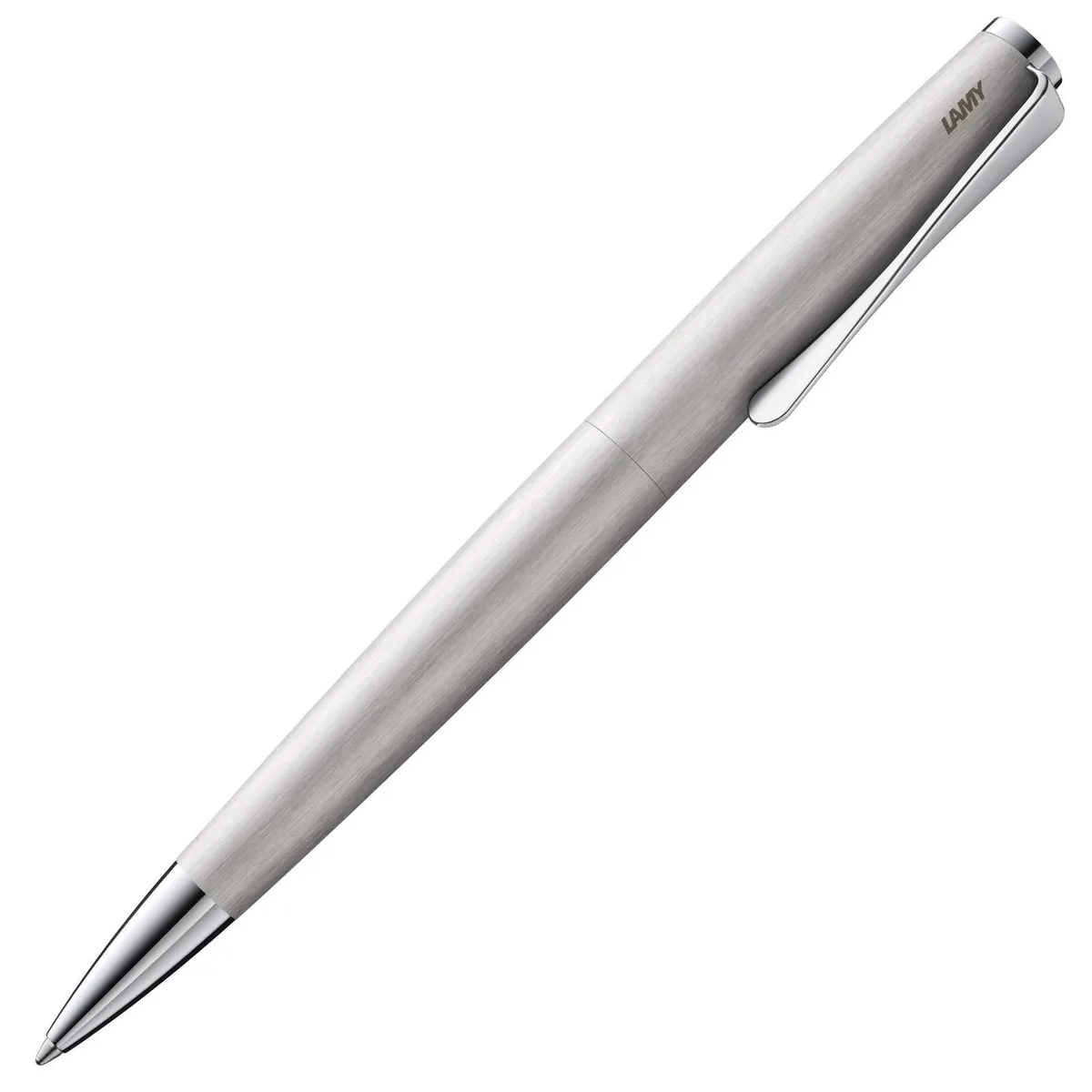 Kugelschreiber studio silber brushed, Schreibfarbe: schwarz van Lamy – productfoto
