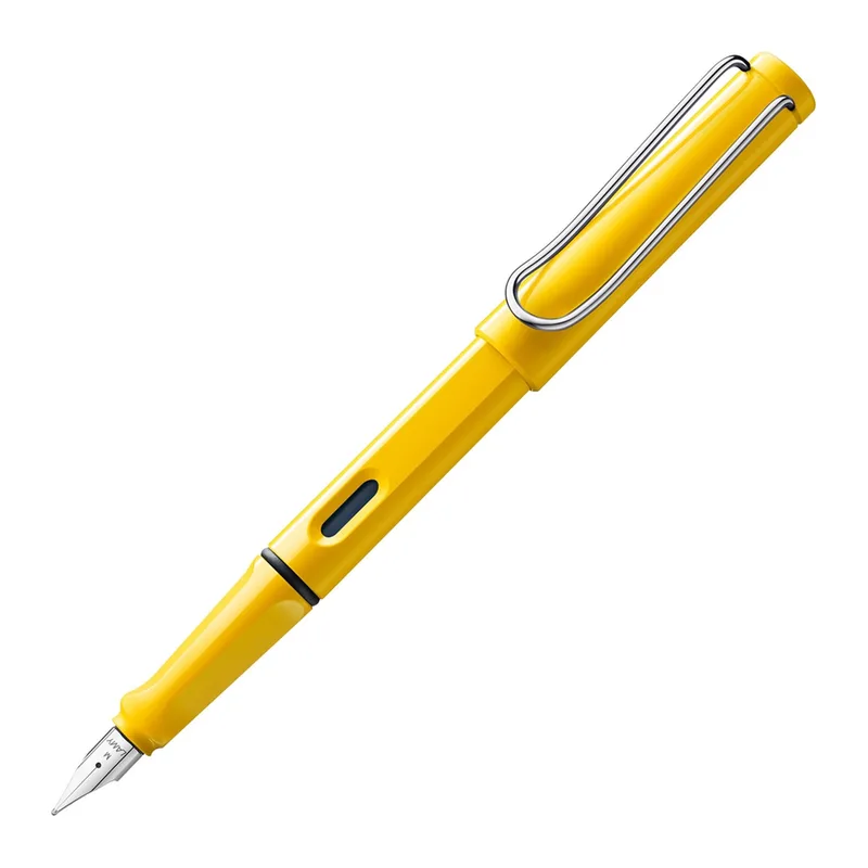 LAMY 018 Füllfederhalter – Safari Gelb – Breite (B) Feder – T10 Tintenpatrone inklusive von Lamy – Produktfoto