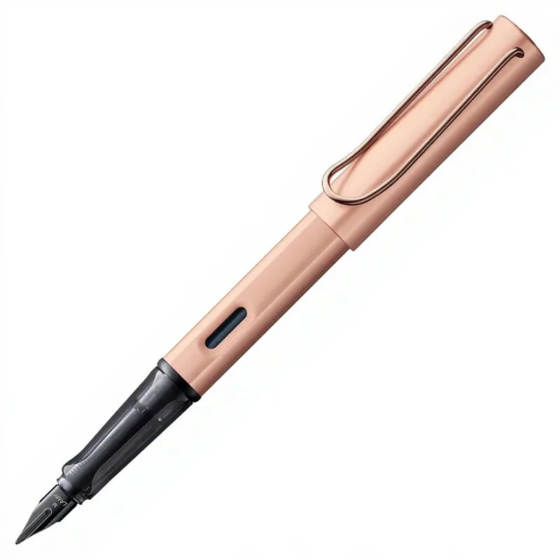 Lamy 076 Füller, Lx-Serie, Roségold beschichtet, Mediumfeder (M), T10 blaue Tinte von Lamy – Produktfoto