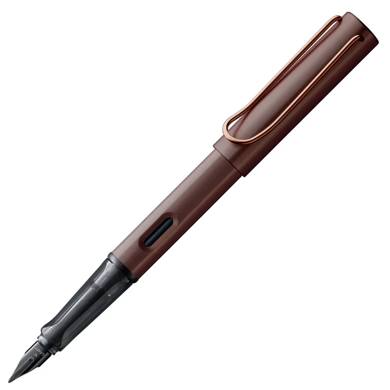 Lamy 090 Füller, Lx-Serie, braun, Extra feine Feder (EF), T10 blaue Tinte von Lamy – Produktfoto