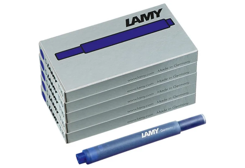 LAMY 5er Set - 25x Tintenpatronen T10 825 löschbar Tintenpatrone de Lamy en Bleu – photo produit
