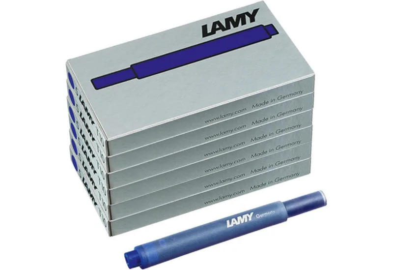 LAMY 6er Set - 30x Tintenpatronen T10 825 löschbar Tintenpatrone von Lamy in Blau – Produktfoto