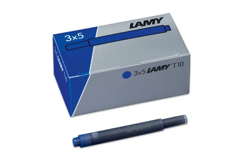 LAMY Tintenpatronen T10 825 BLAU 3x5er Packung löschbar Tintenpatrone van Lamy – productfoto