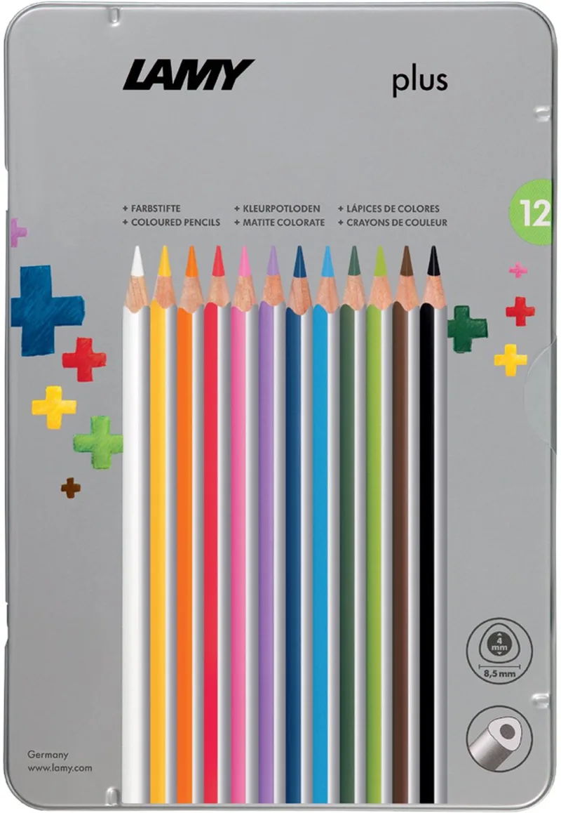 Plus Kleurpotloden - Ergonomische potloden - 12 stuks van Lamy in Meerkleurig – productfoto