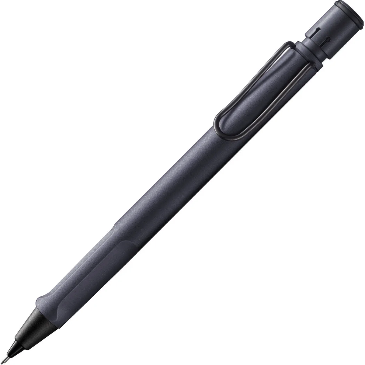 safari steel black potlood | Mechanisch potlood 0,5 mm | Ergonomische grip | ASA-kunststof | Inclusief LAMY M 41 potloodmine & gum van Lamy in Staalzwart – productfoto