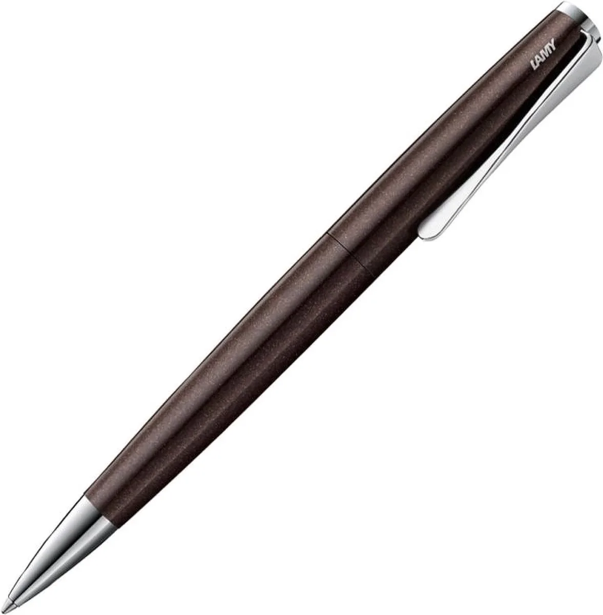 Studio Premium Balpen 269 | RVS Mat Afgewerkt | Propeller Clip-Draaimechanisme | Inclusief LAMY M16 Grootvulmine M van Lamy in Zwart – productfoto