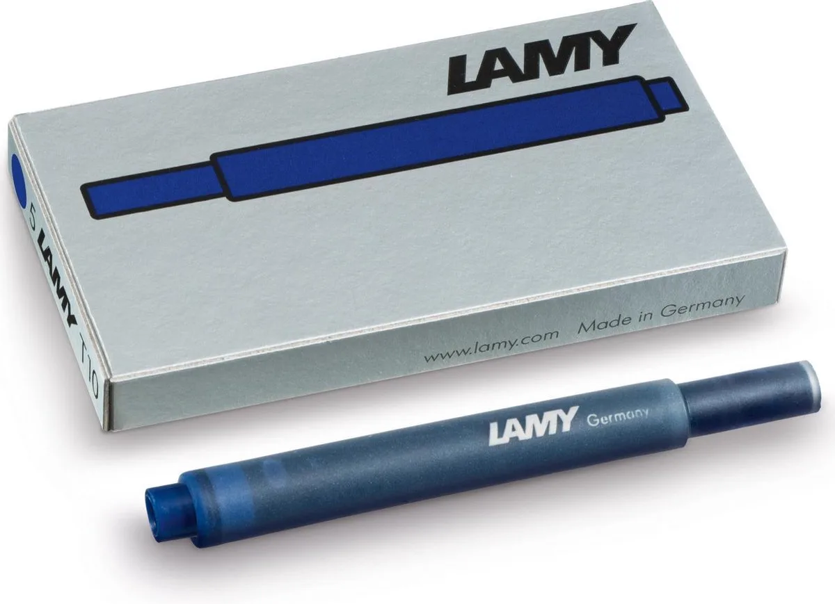 T10 Inktpatronen - Blauw/ Zwart van Lamy in Blauw, Zwart – productfoto