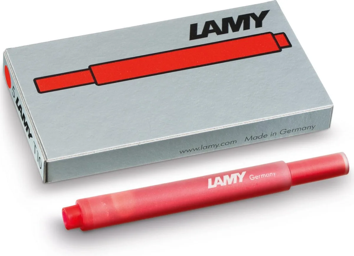 T10 Inktpatronen - Rood van Lamy in Rood – productfoto