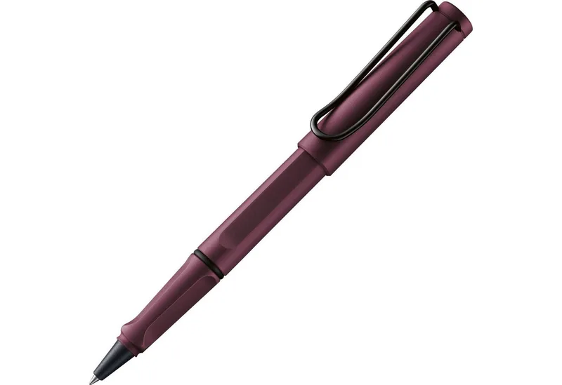 Tintenroller LAMY Safari scarlet Tintenroller ergonomisch Strichbreite M mit Mine M von Lamy in Lila, Rot – Produktfoto