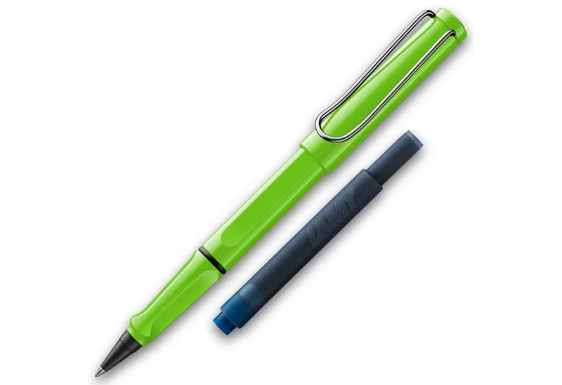 Tintenroller LAMY Tintenroller Safari ROLL-INK Füller ergonomisch mit löschbar von Lamy in Grün – Produktfoto