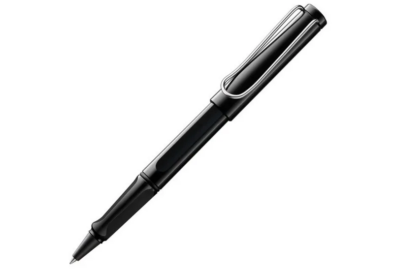 Tintenroller LAMY Tintenroller safari roll-ink mit T10 Tintenpatrone, black/schwarz de Lamy en Noir – photo produit