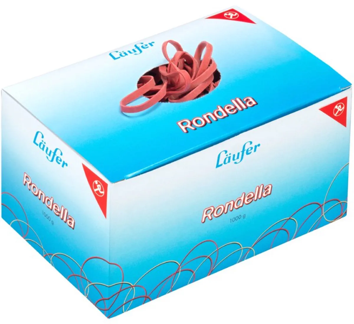 elastiekjes RONDELLA, rood, 200×17 mm fra Läufer – produktbillede