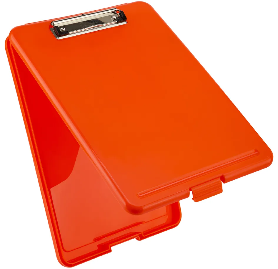 Klemmbrett Safety, mit Aufbewahrungsfach, orange de Läufer – photo produit