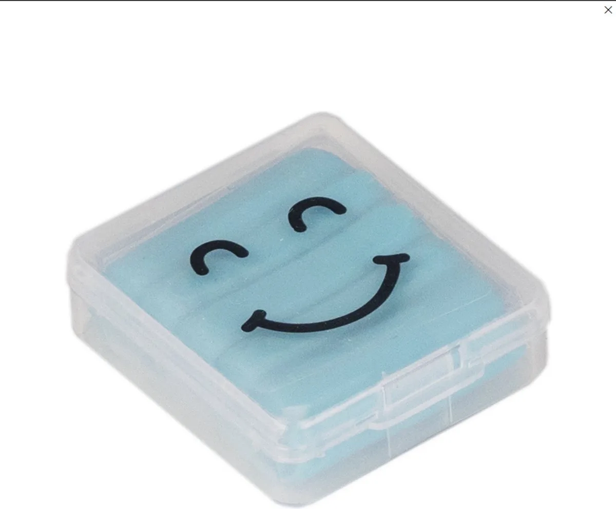 Knetgummi-Radierer Smiley, farbig sortiert fra Läufer – produktbillede