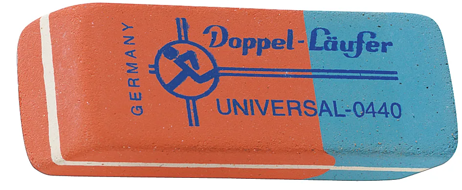 Naturkautschuk-Radierer DOPPEL-Läufer UNIVERSAL van Läufer – productfoto
