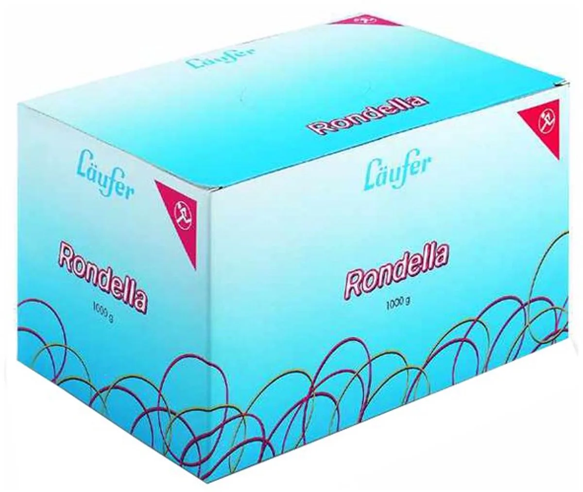 RONDELLA Elastieken, 20 mm, 1.000 g fra Läufer i Rød – produktbillede