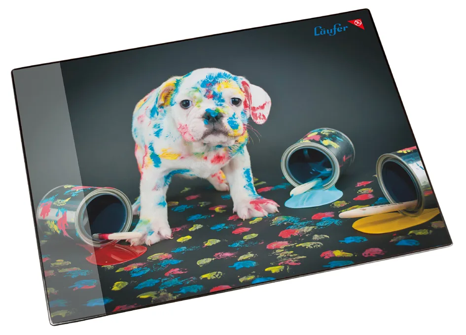 Schreibunterlage Bunter Hund, 400 x 530 mm de Läufer – photo produit