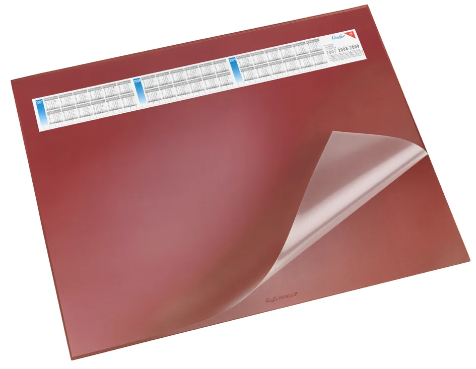 Schreibunterlage DURELLA DS, 520 x 650 mm, rot von Läufer – Produktfoto