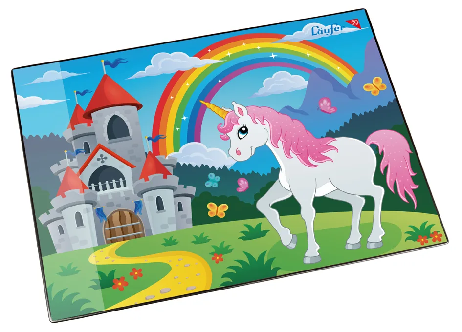 Schreibunterlage Einhorn, 400 x 530 mm von Läufer – Produktfoto