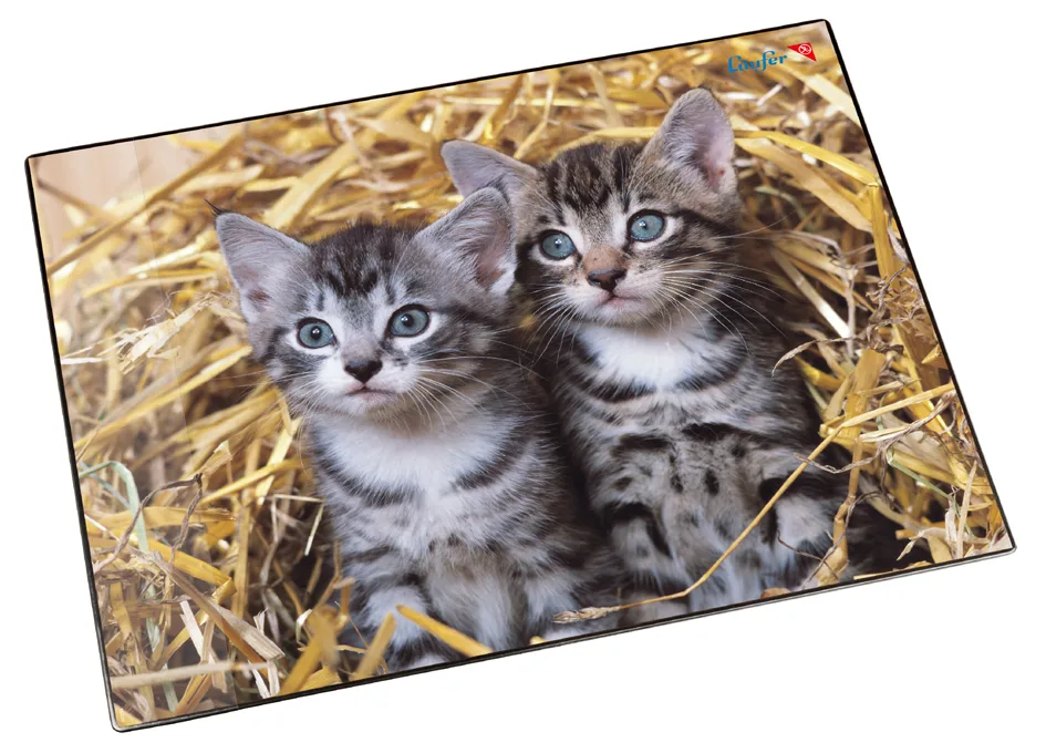 Schreibunterlage Katzen im Stroh, 400 x 530 mm fra Läufer – produktbillede