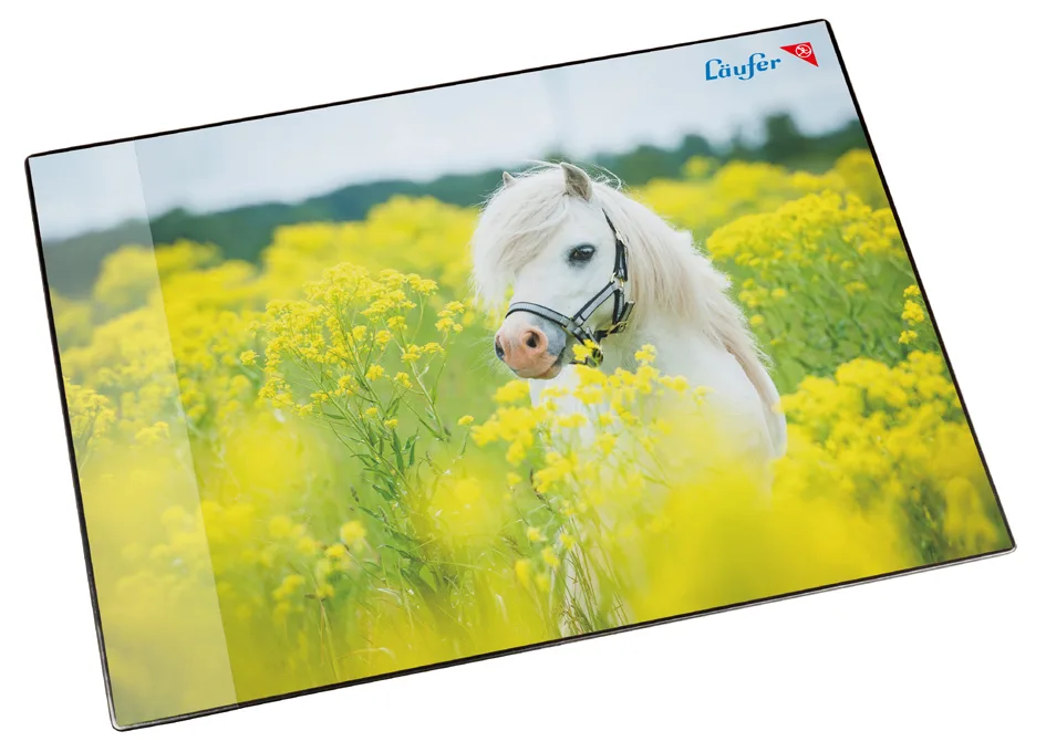 Schreibunterlage Pferd im Rapsfeld, 400 x 530 mm de Läufer – photo produit