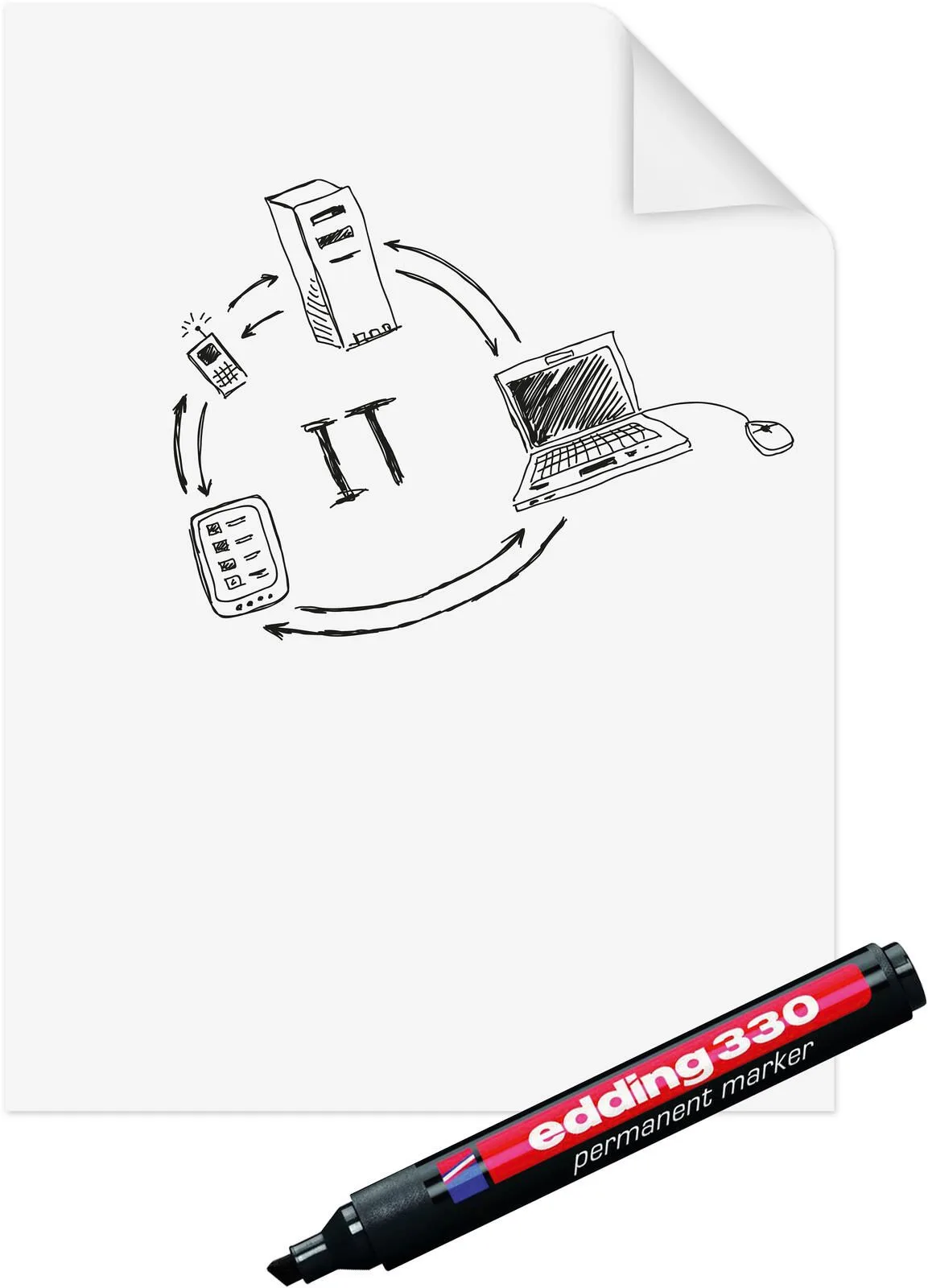Flipchart-Folie 60,0 x 80,0 cm de Legamaster – photo produit