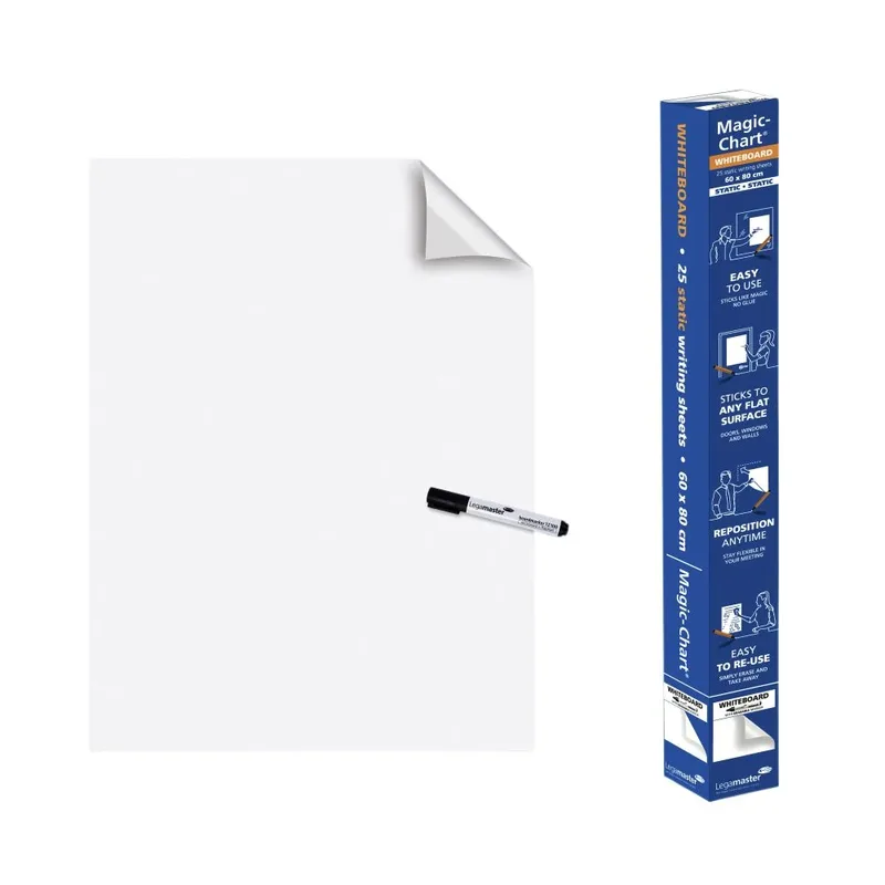 Magic chart legamaster whiteboard 600x800mm wt 25v | 4 stuks by Legamaster – product photo
