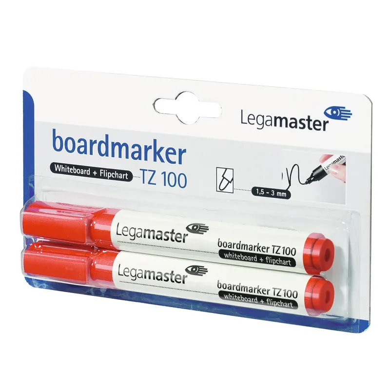 Whiteboardmarker legamaster tz100 2mm 2st rd | 10 stuks från Legamaster – produktbild