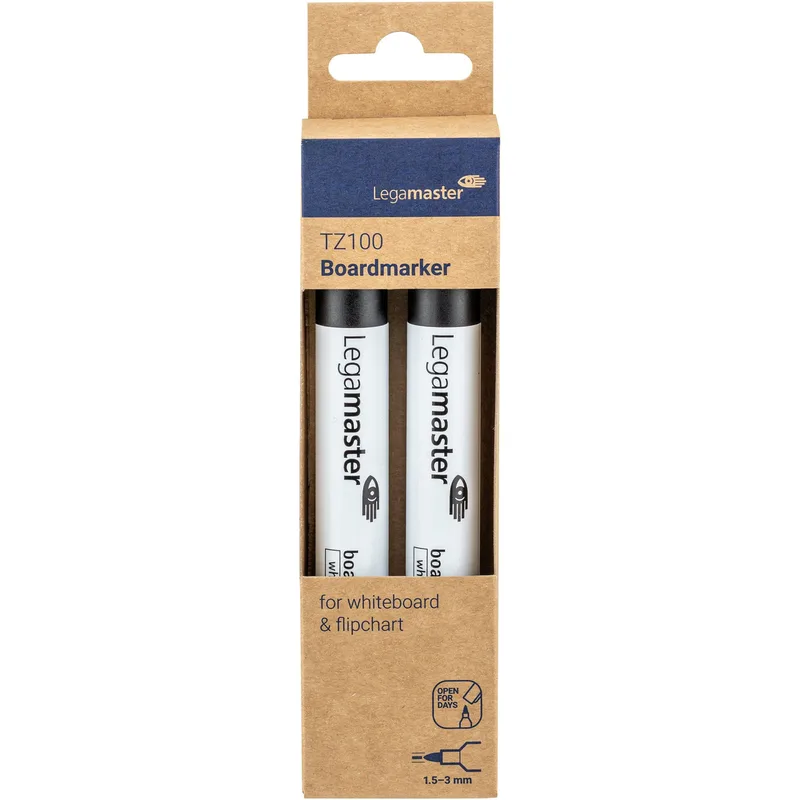 Whiteboardmarker legamaster tz100 2mm 2st zw | 10 stuks von Legamaster – Produktfoto