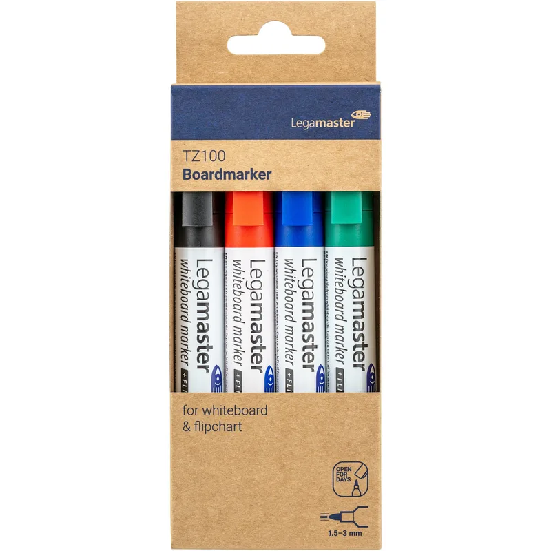 Whiteboardmarker legamaster tz100 2mm 4st ass | 10 stuks de Legamaster – photo produit
