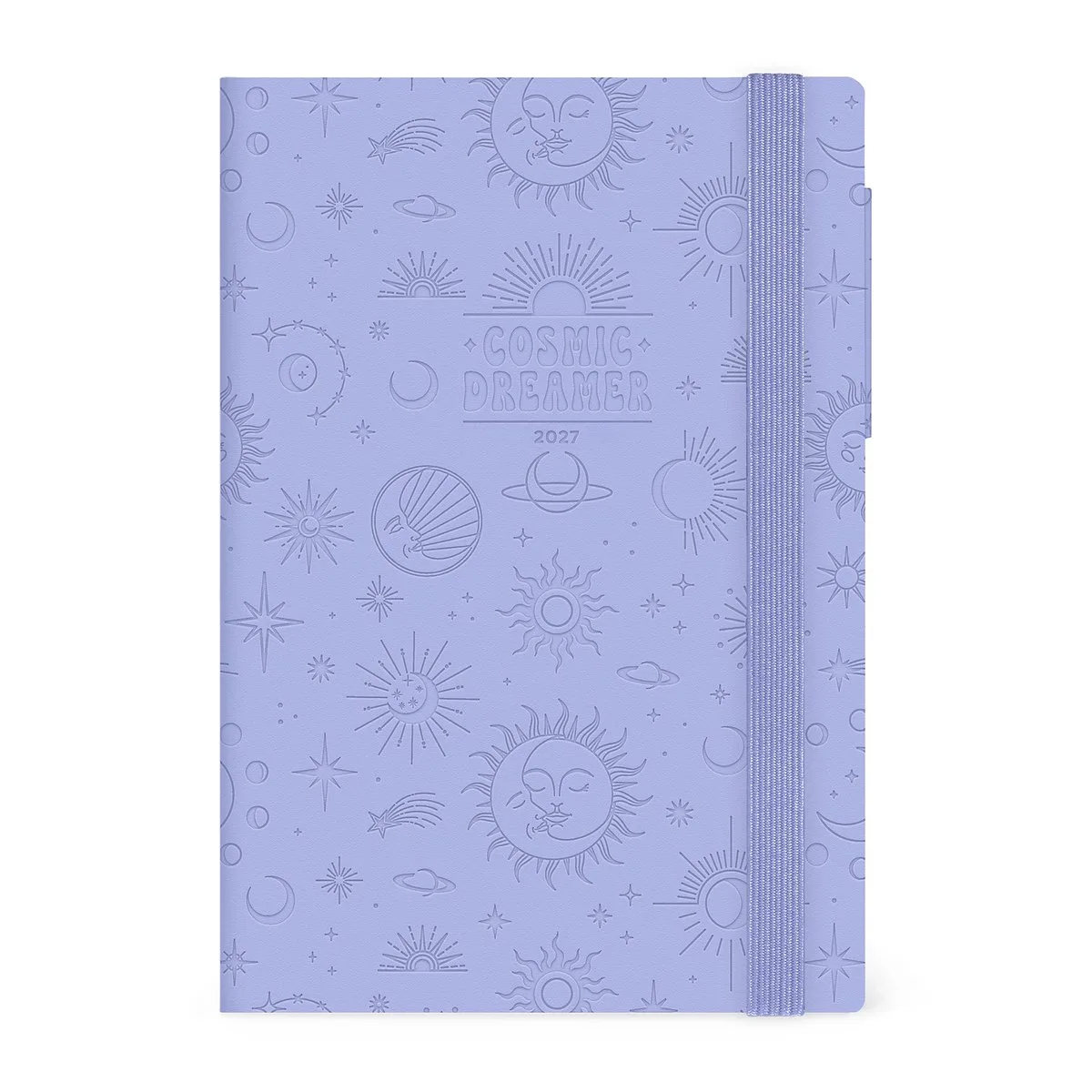 AGENDA 2027 - Week op 2 pagina's - verticaal - 12x18cm - hardcover - cosmic lilac van Legami in Paars – productfoto