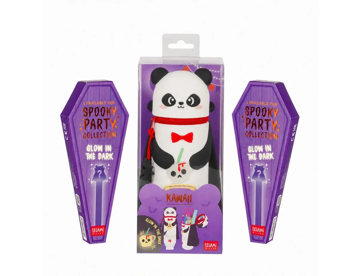 Buntstift LEGAMI Schreibset Kawaii Halloween Panda Glow, 3-teilig de Legami en Violet – photo produit
