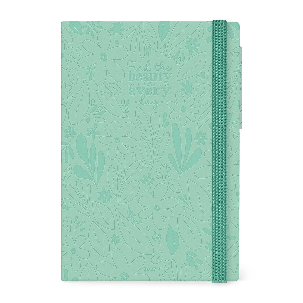 BUREAU AGENDA 2027 - Dag op 1 pagina - 17x24cm - Botanic Garden van Legami in Lime – productfoto